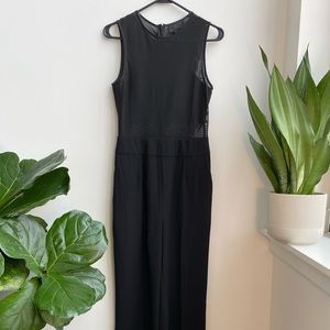 Black full length romper